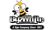 BUZ White Screenprint